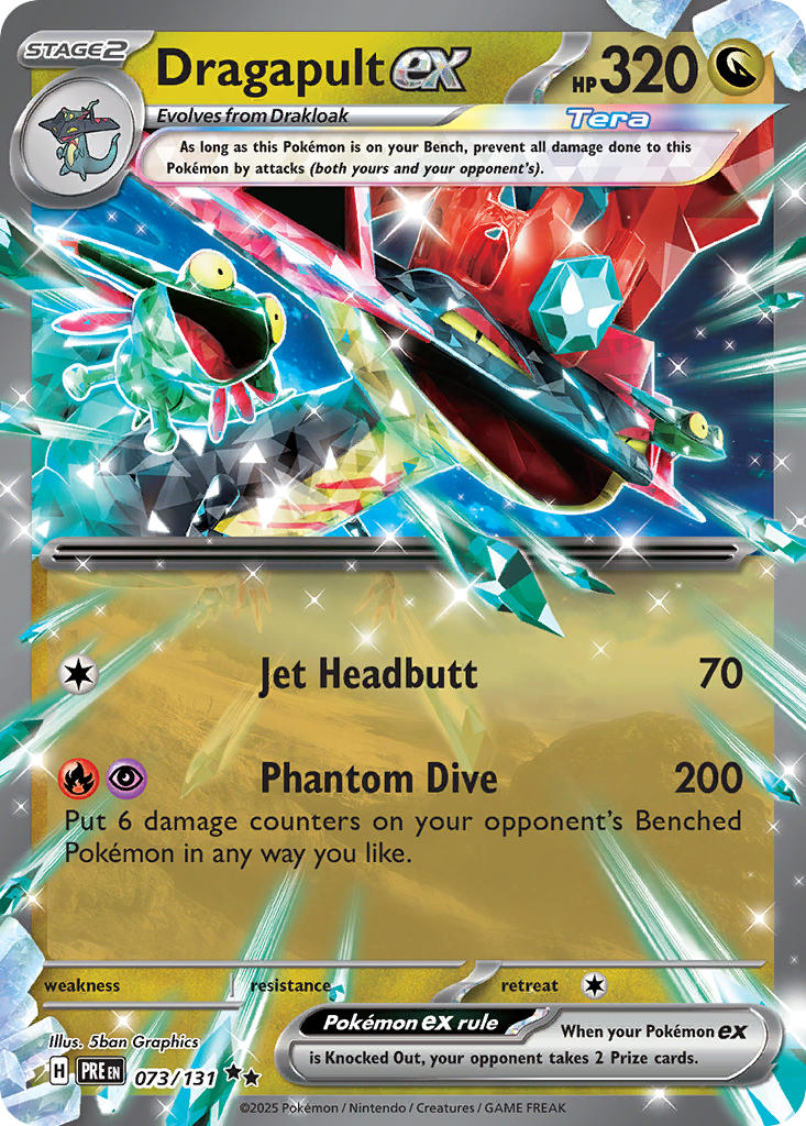 (073/131) Pokemon TCG Prismatic Evolutions Single: Dragapult ex Double Rare