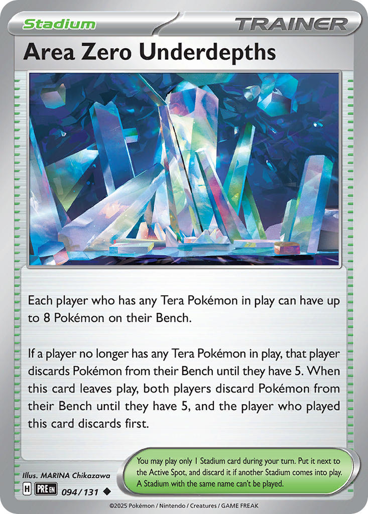 (094/131) Pokemon TCG Prismatic Evolutions: Additionals Single: Area Zero Underdepths Uncommon (Poke Ball)