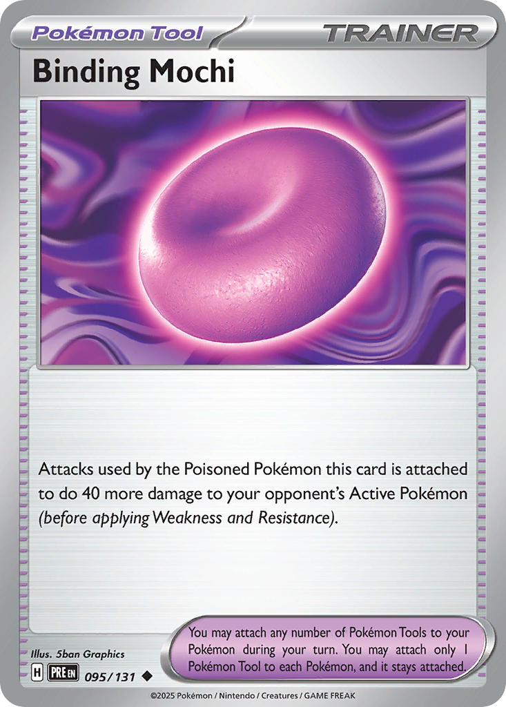 (095/131) Pokemon TCG Prismatic Evolutions: Additionals Single: Binding Mochi Uncommon (Poke Ball)