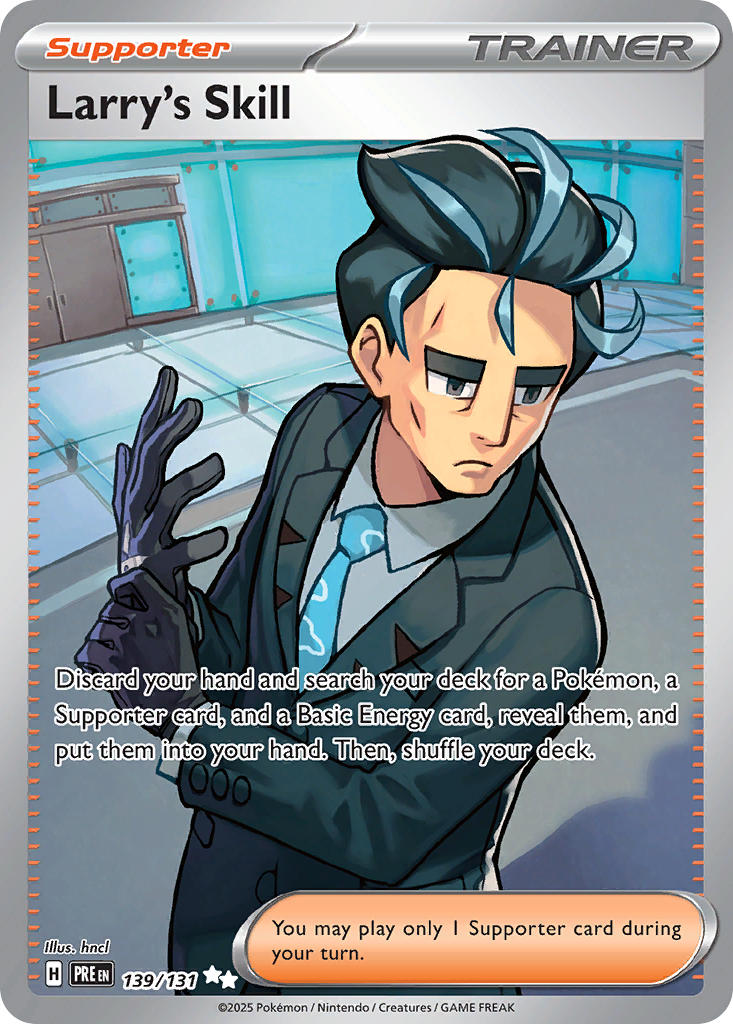 (139/131) Pokemon TCG Prismatic Evolutions Single: Larry's Skill Ultra Rare