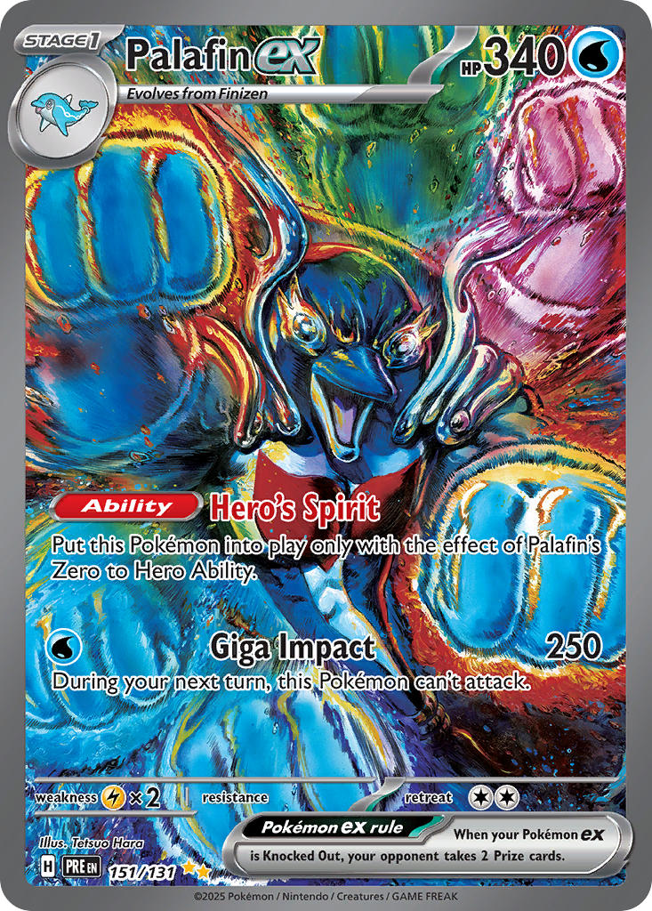 (151/131) Pokemon TCG Prismatic Evolutions Single: Palafin ex Special Illustration Rare