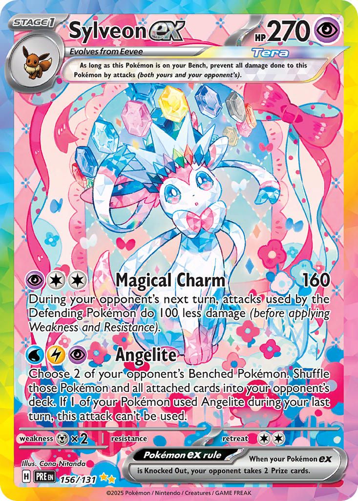 (156/131) Pokemon TCG Prismatic Evolutions Single: Sylveon ex Special Illustration Rare