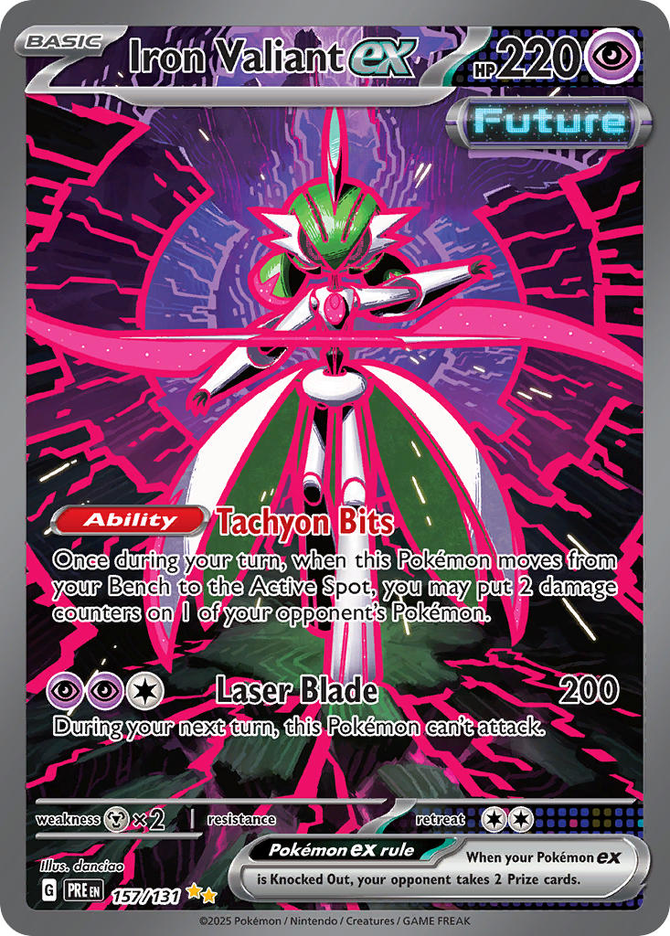 (157/131) Pokemon TCG Prismatic Evolutions Single: Iron Valiant ex Special Illustration Rare