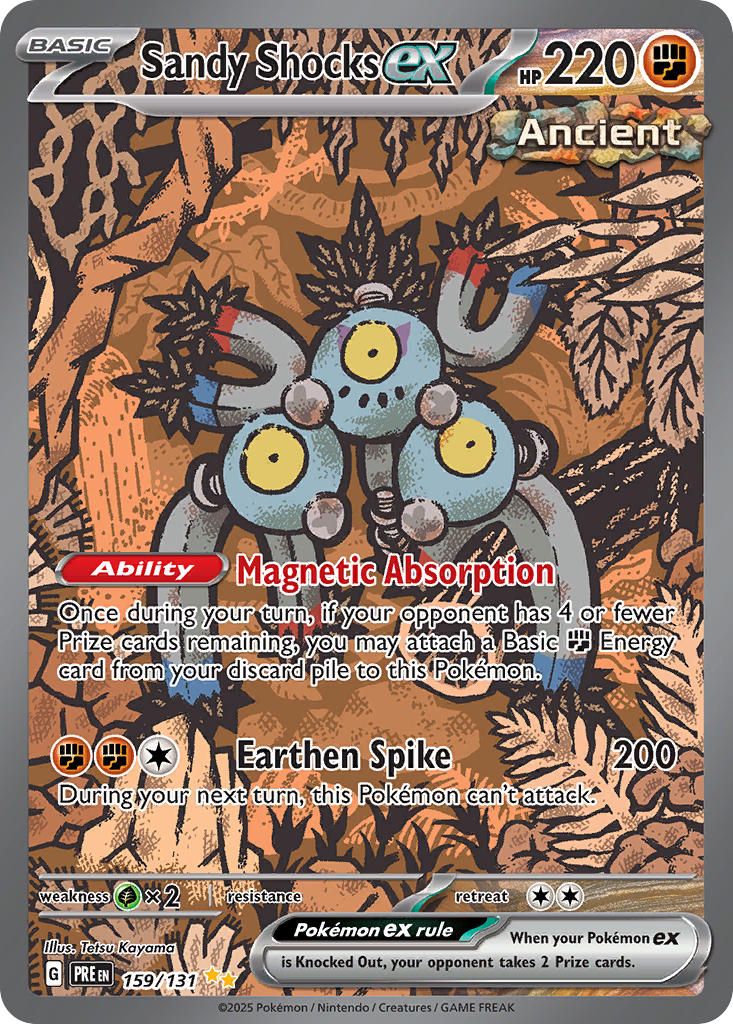 (159/131) Pokemon TCG Prismatic Evolutions Single: Sandy Shocks ex Special Illustration Rare