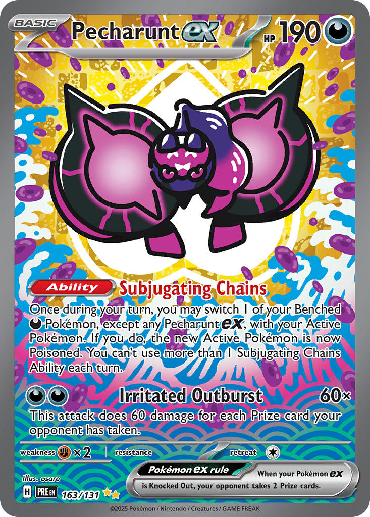 (163/131) Pokemon TCG Prismatic Evolutions Single: Pecharunt ex Special Illustration Rare