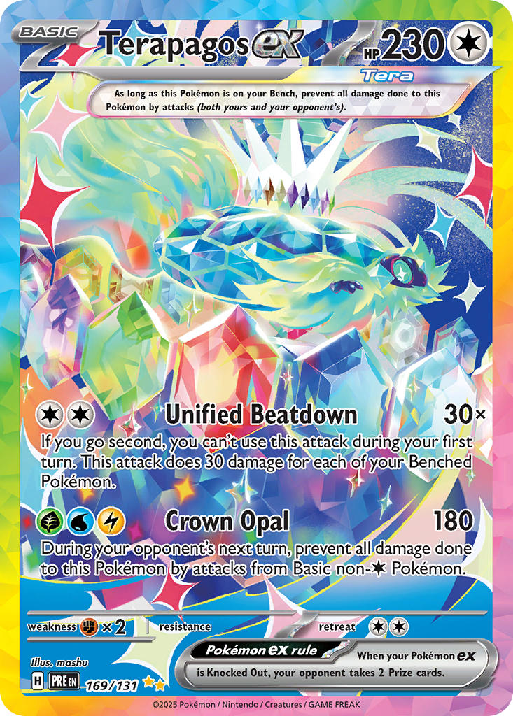 (169/131) Pokemon TCG Prismatic Evolutions Single: Terapagos ex Special Illustration Rare