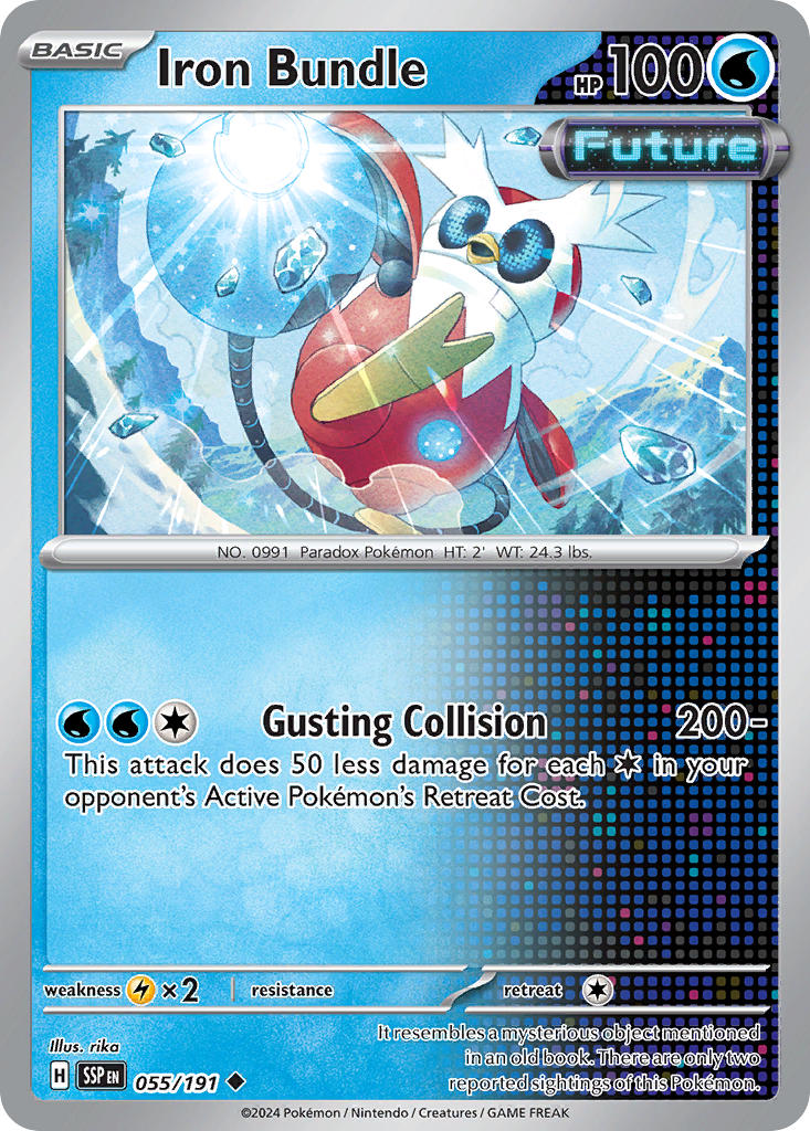 (055/191) Pokemon TCG Surging Sparks Single: Iron Bundle Uncommon