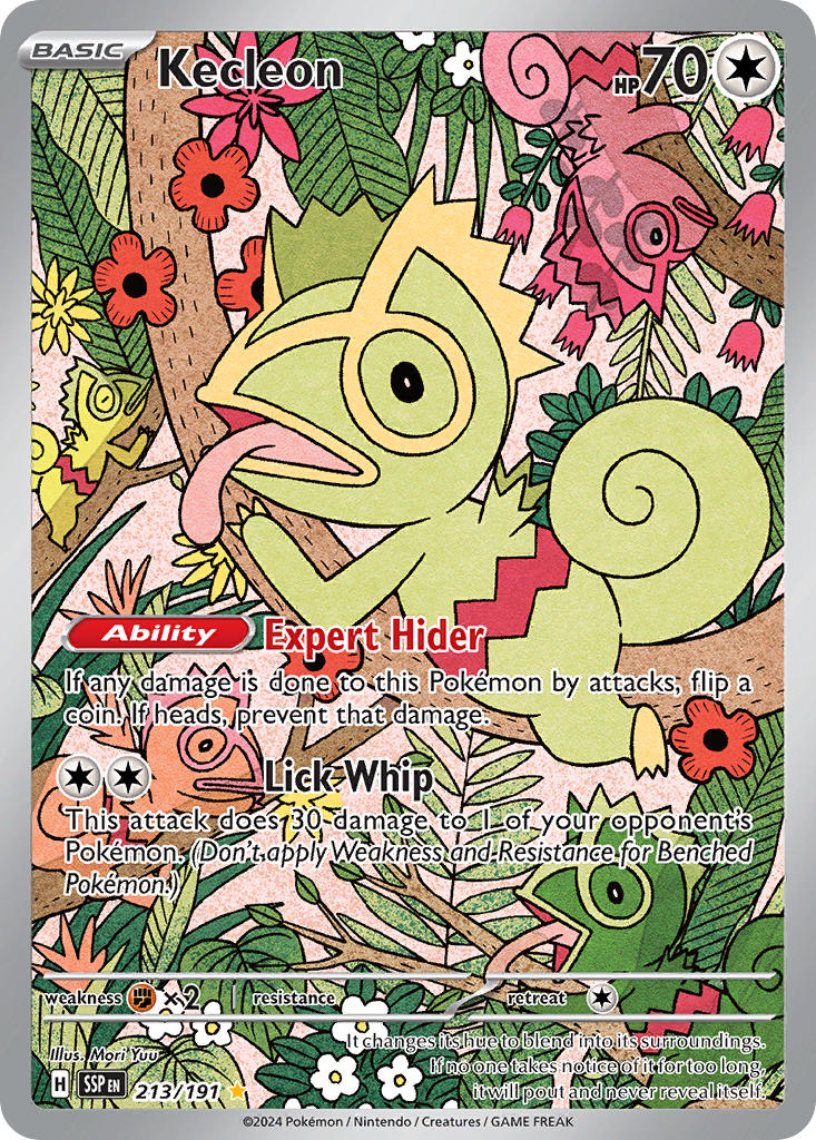 (213/191) Pokemon TCG Surging Sparks Single: Kecleon Illustration Rare