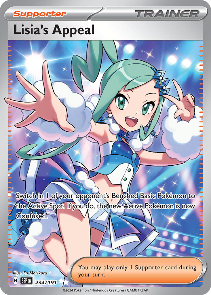 (234/191) Pokemon TCG Surging Sparks Single: Lisia's Appeal Ultra Rare