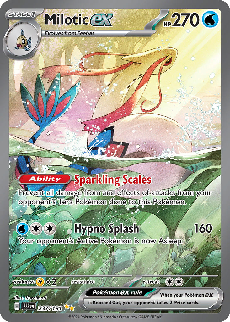 (237/191) Pokemon TCG Surging Sparks Single: Milotic ex Special Illustration Rare
