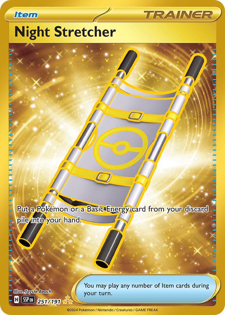 (251/191) Pokemon TCG Surging Sparks Single: Night Stretcher Secret Rare