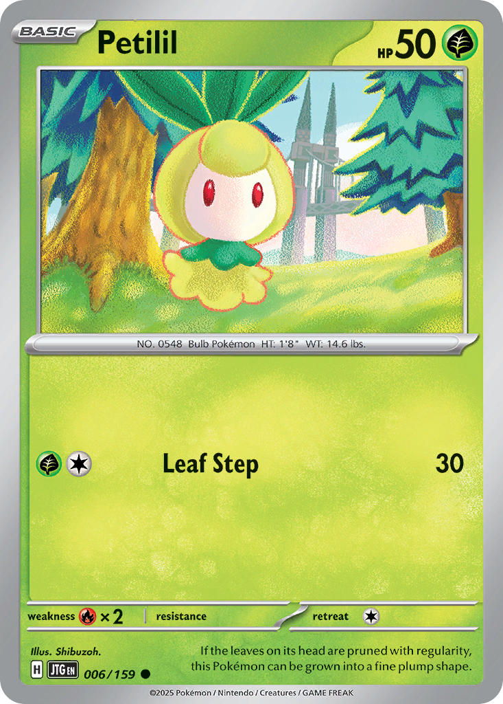 (006/159) Pokemon TCG Journey Together Single: Petilil Common
