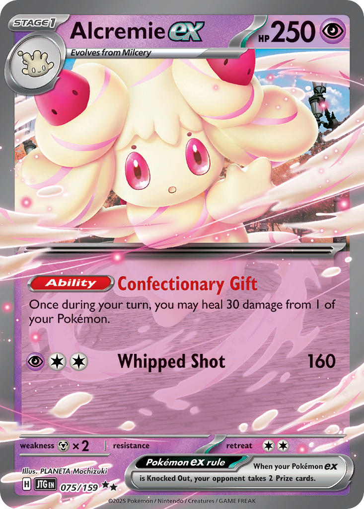 (075/159) Pokemon TCG Journey Together Single: Alcremie ex Double Rare