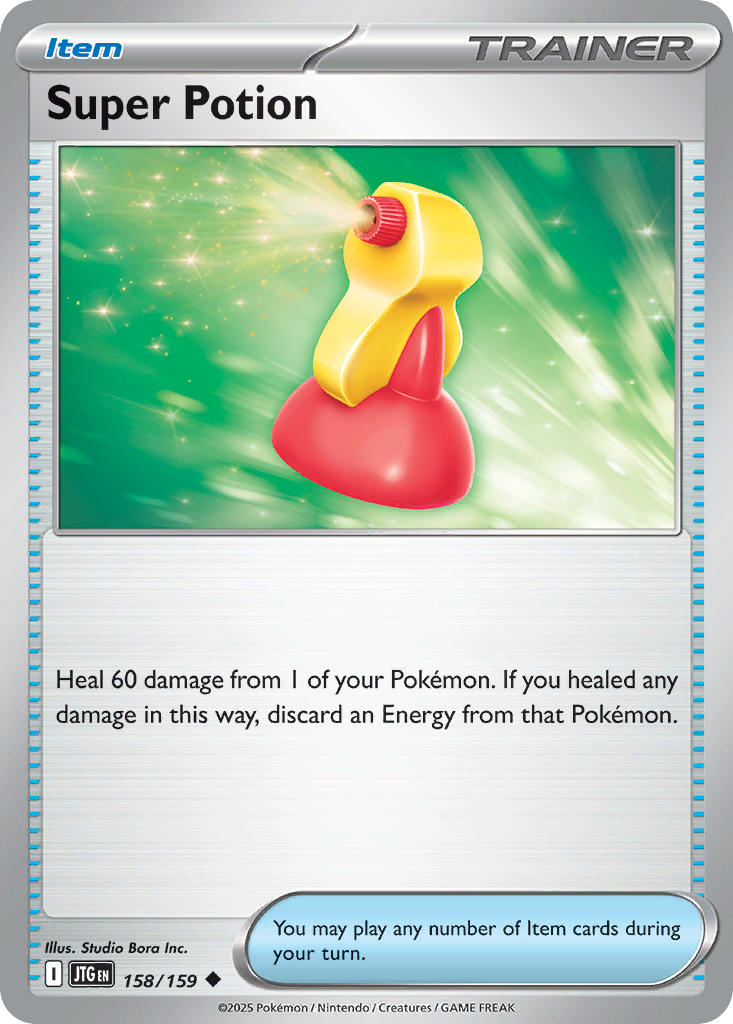 (158/159) Pokemon TCG Journey Together Single: Super Potion Reverse Holo Uncommon