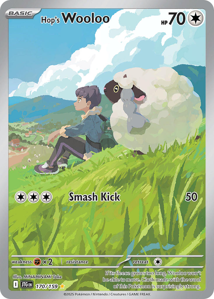 (170/159) Pokemon TCG Journey Together Single: Hop's Wooloo Illustration Rare