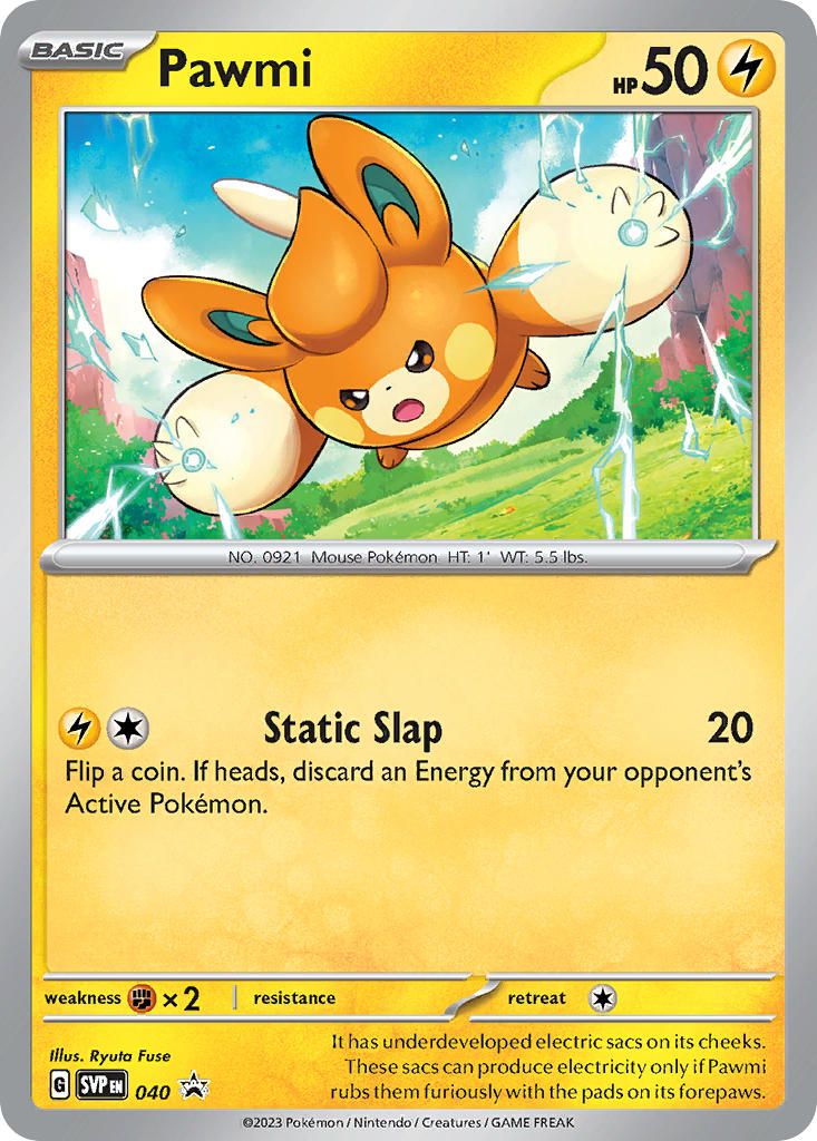 (040/ ) Pokemon TCG SV Black Star Promos Single: Pawmi Promo