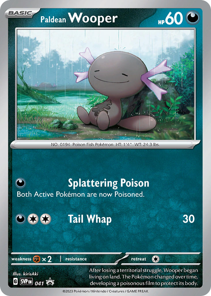 (041/ ) Pokemon TCG SV Black Star Promos Single: Paldean Wooper Promo