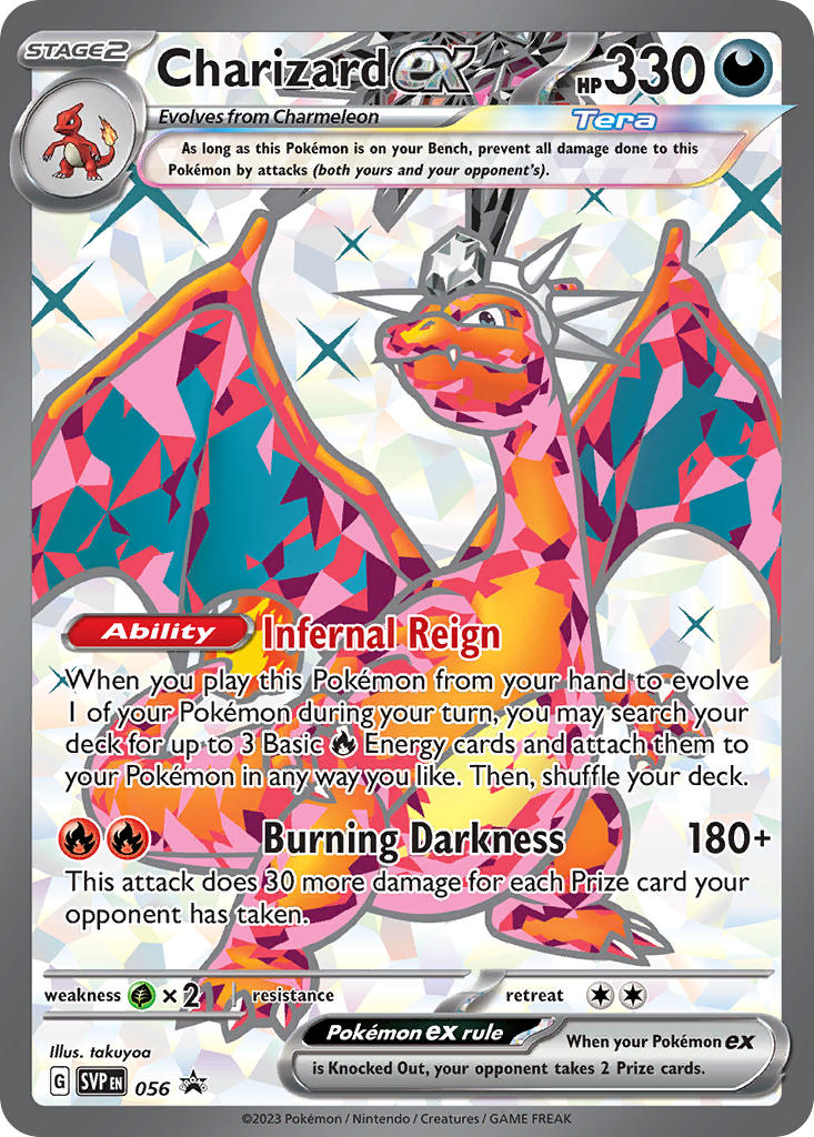 056) Pokemon TCG SV Black Star Promos Single: Charizard ex Promo Puca Puca Games 056) Pokemon TCG SV Black Star Promos Single: Charizard ex Promo Puca Puca Games