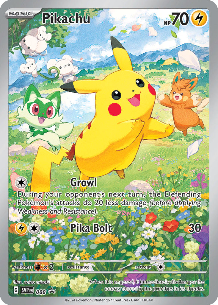 (088) Pokemon TCG SV Black Star Promos Single: Pikachu Promo