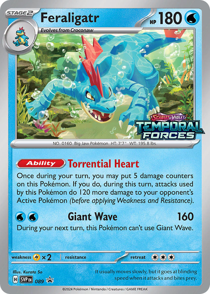 (089) Pokemon TCG SV Black Star Promos Single: Feraligatr Promo