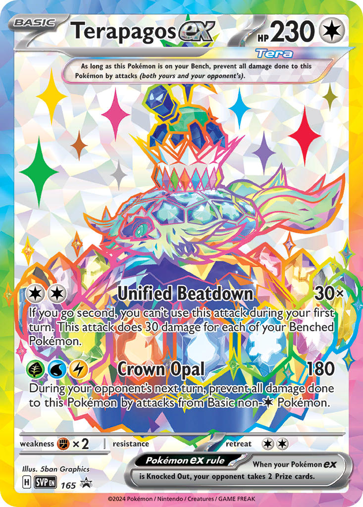 (165) Pokemon TCG SV Black Star Promos Single: Terapagos ex Promo