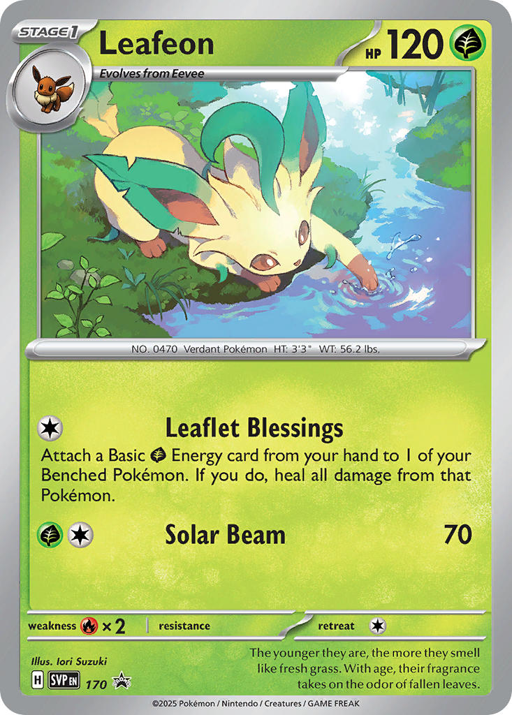 (170) Pokemon TCG SV Black Star Promos Single: Leafeon Promo