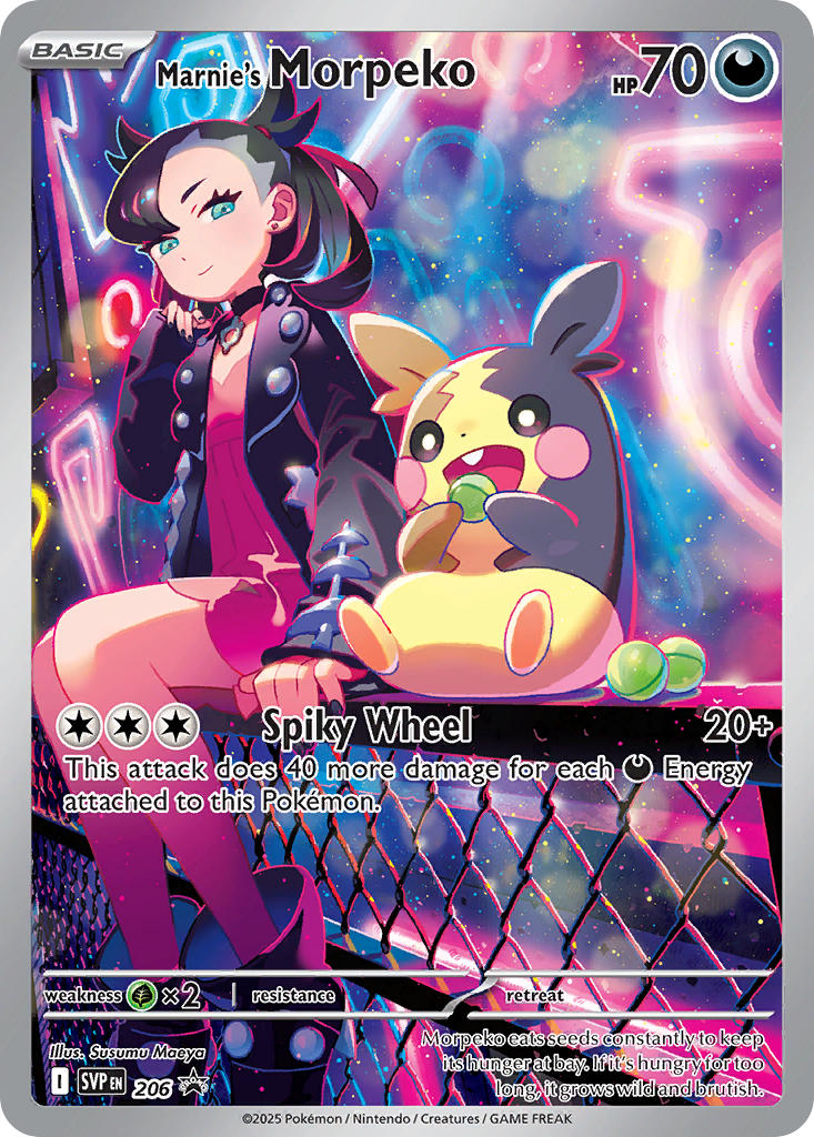 (206) Pokemon TCG SV Black Star Promos Single: Marnie's Morpeko Promo