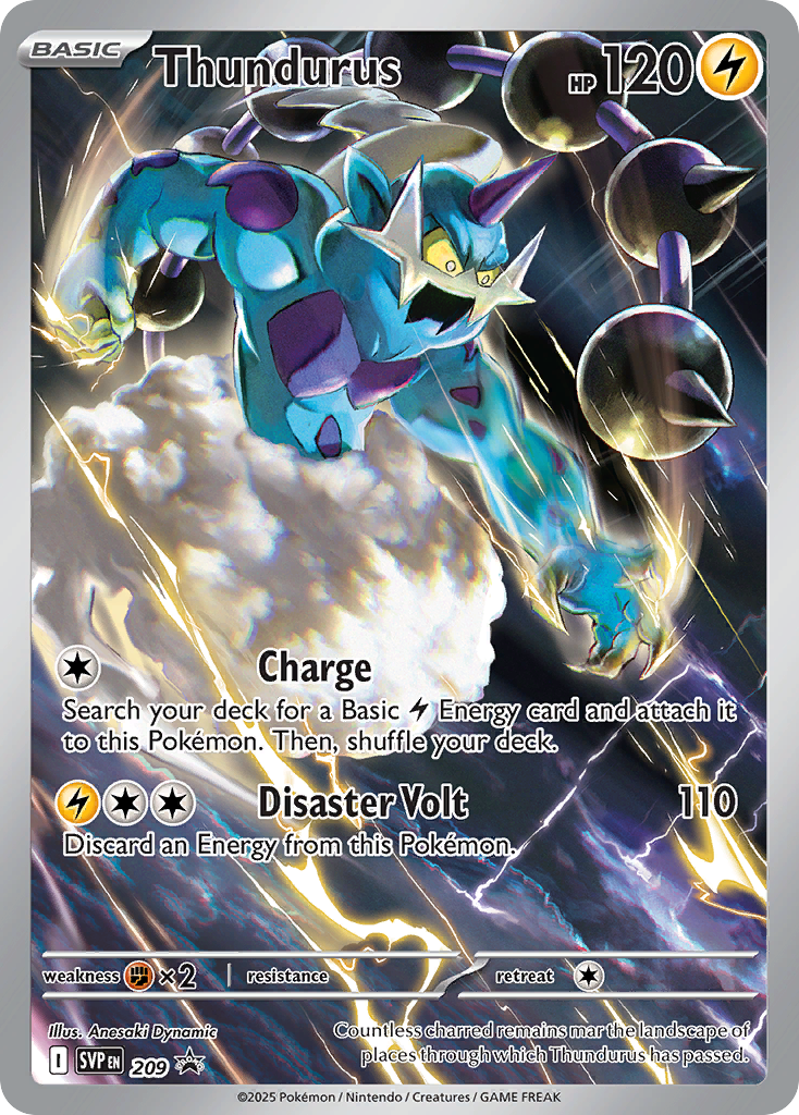 (209) Pokemon TCG SV Black Star Promos Single: Thundurus Promo