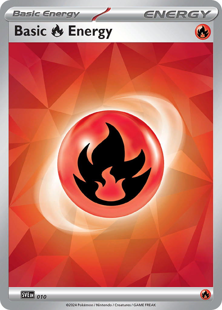 (010) Pokemon TCG Scarlet & Violet Energies Single: Basic Fire Energy Common