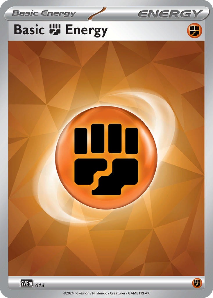 (014) Pokemon TCG Scarlet & Violet Energies Single: Basic Fighting Energy Common