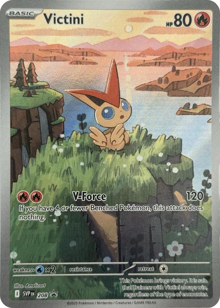 (208) Pokemon TCG SV Black Star Promos Single: Victini Promo
