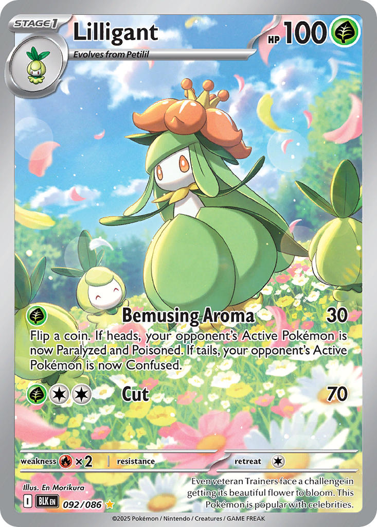 (092/086) Pokemon TCG Black Bolt Single: Lilligant Illustration Rare