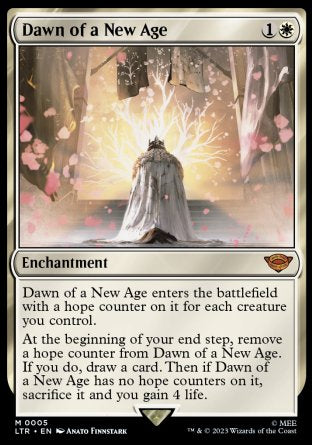 (005) Magic The Gathering The Lord of the Rings: Tales of Middle-earth Single: Dawn of a New Age Mythic