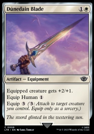 (006) Magic The Gathering The Lord of the Rings: Tales of Middle-earth Single: D������nedain Blade Common