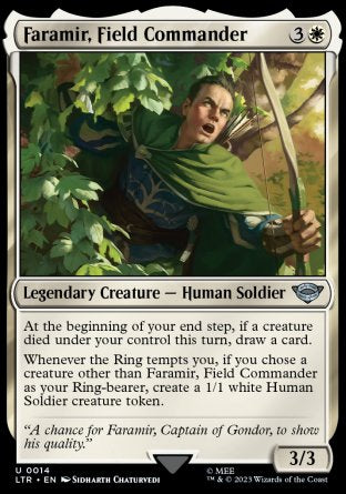 (014) Magic The Gathering The Lord of the Rings: Tales of Middle-earth Single: Faramir, Field Commander Uncommon