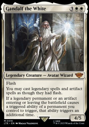 (019) Magic The Gathering The Lord of the Rings: Tales of Middle-earth Single: Gandalf the White Mythic
