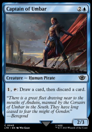 (045) Magic The Gathering The Lord of the Rings: Tales of Middle-earth Single: Captain of Umbar Common