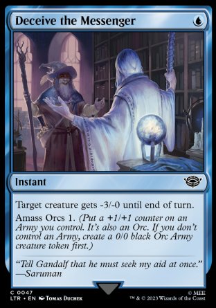 (047) Magic The Gathering The Lord of the Rings: Tales of Middle-earth Single: Deceive the Messenger  Common