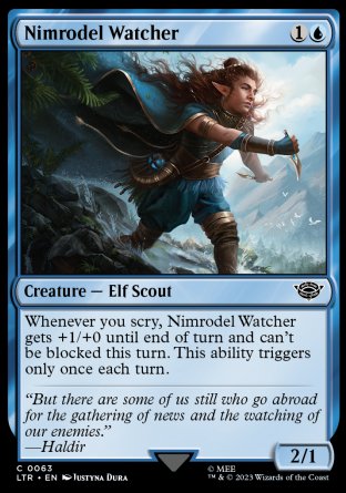 (063) Magic The Gathering The Lord of the Rings: Tales of Middle-earth Single: Nimrodel Watcher Common