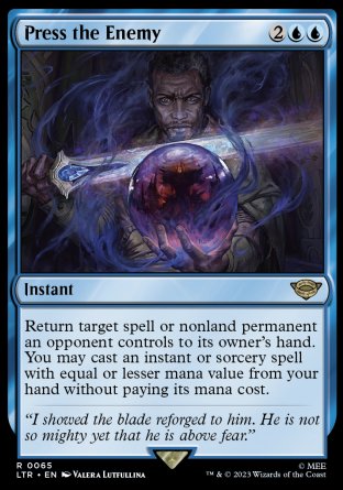 (065) Magic The Gathering The Lord of the Rings: Tales of Middle-earth Single: Press the Enemy  Rare