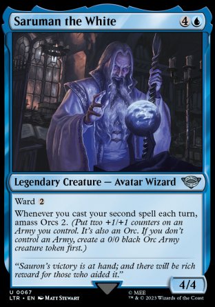 (067) Magic The Gathering The Lord of the Rings: Tales of Middle-earth Single: Saruman the White  Uncommon