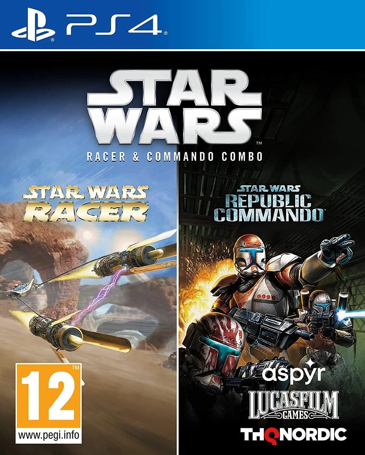 Playstation 4: Star Wars Racer and Commando Combo