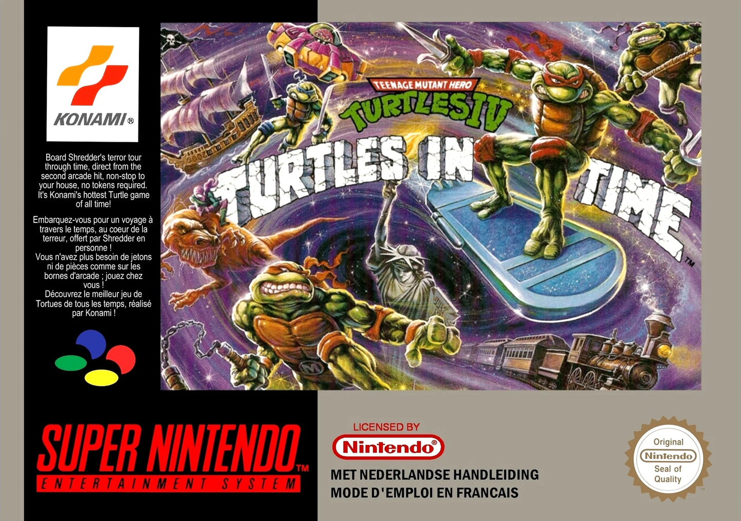 Super Nintendo: Teenage Mutant Hero Turtles IV Turtles in Time