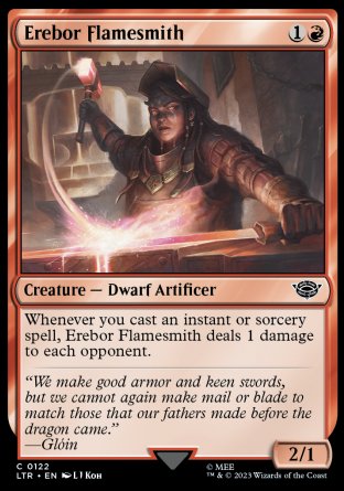 (122) Magic The Gathering The Lord of the Rings: Tales of Middle-earth Single: Erebor Flamesmith  Common