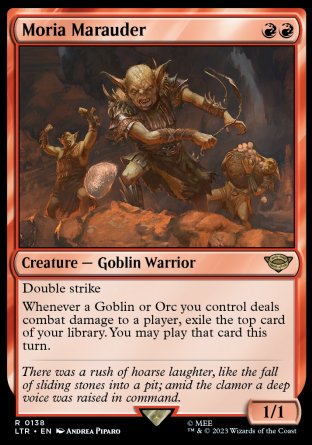 (138) Magic The Gathering The Lord of the Rings: Tales of Middle-earth Single: Moria Marauder Rare