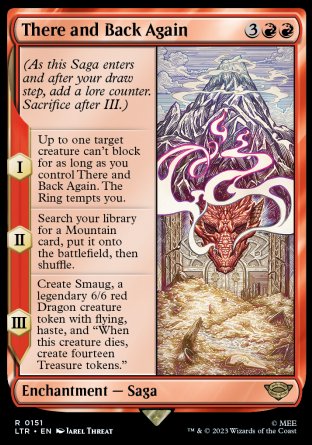 (151) Magic The Gathering The Lord of the Rings: Tales of Middle-earth Single: There and Back Again Rare