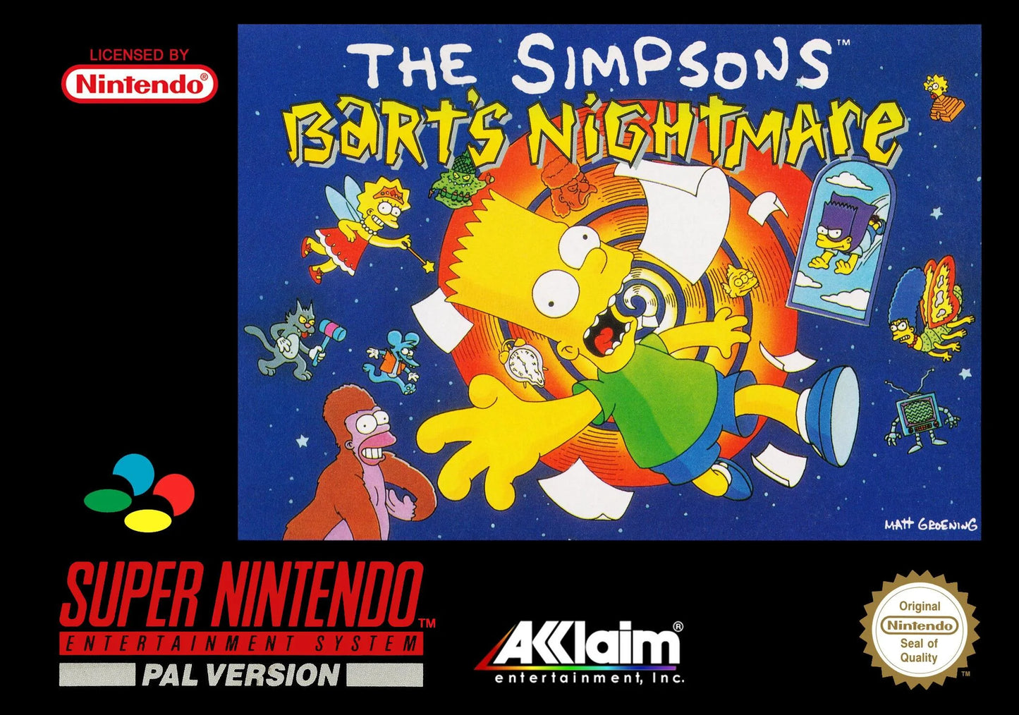 Super Nintendo: The Simpsons Bart's Nightmare
