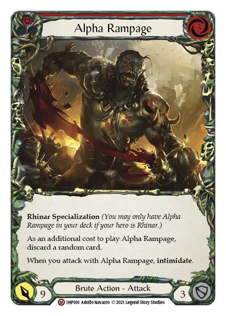 (1HP010) Flesh & Blood TCG History Pack 1 Single: Alpha Rampage (Regular) Majestic