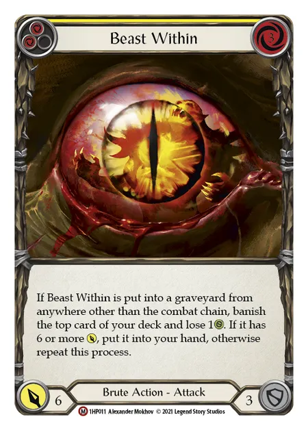 (1HP011) Flesh & Blood TCG History Pack 1 Single: Beast Within (Regular) Majestic