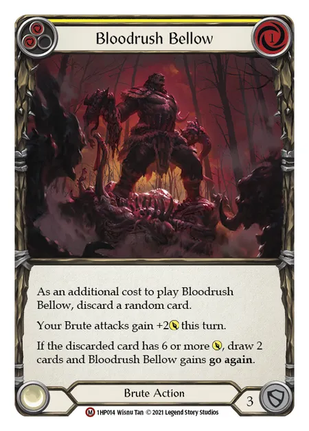 (1HP014) Flesh & Blood TCG History Pack 1 Single: Bloodrush Bellow (Regular) Majestic